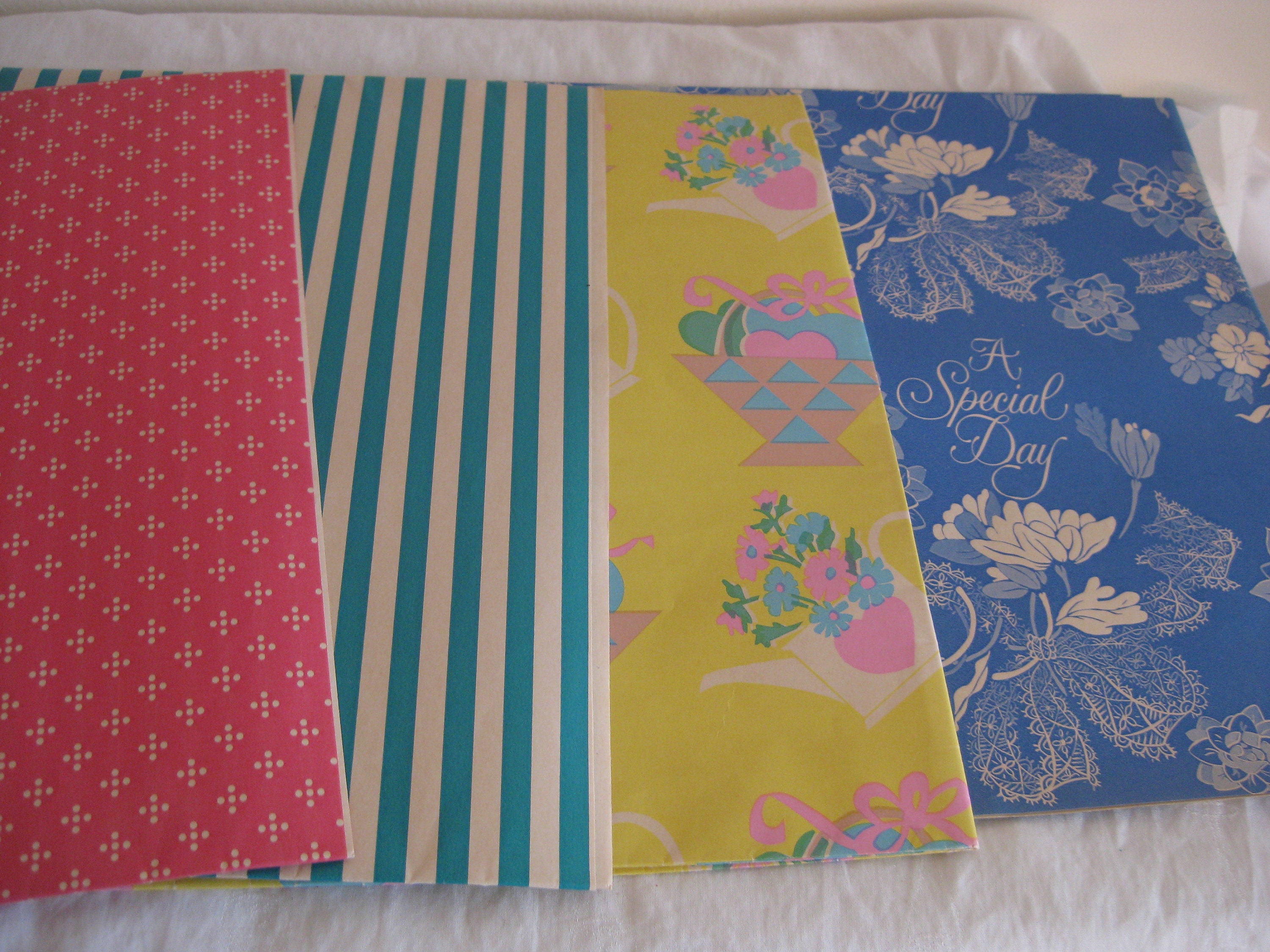 Vintage Gift Wrapping Paper 4 Folded Sheets 19 X Etsy UK