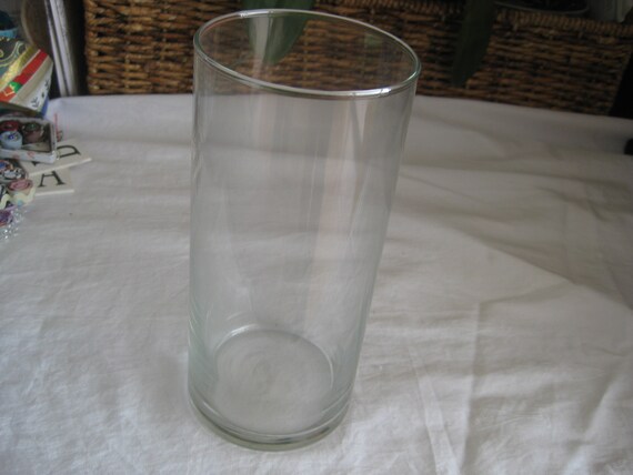 2 Clear Cylinder Vases 7 5 Tall Diy Decor Etsy
