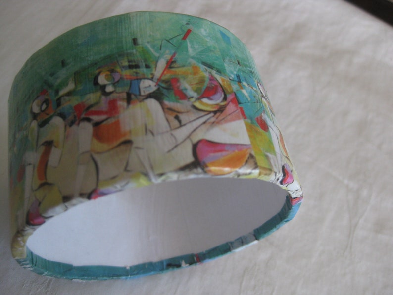 BD upcycled mothers day Bangle bracelet teachers gift unique