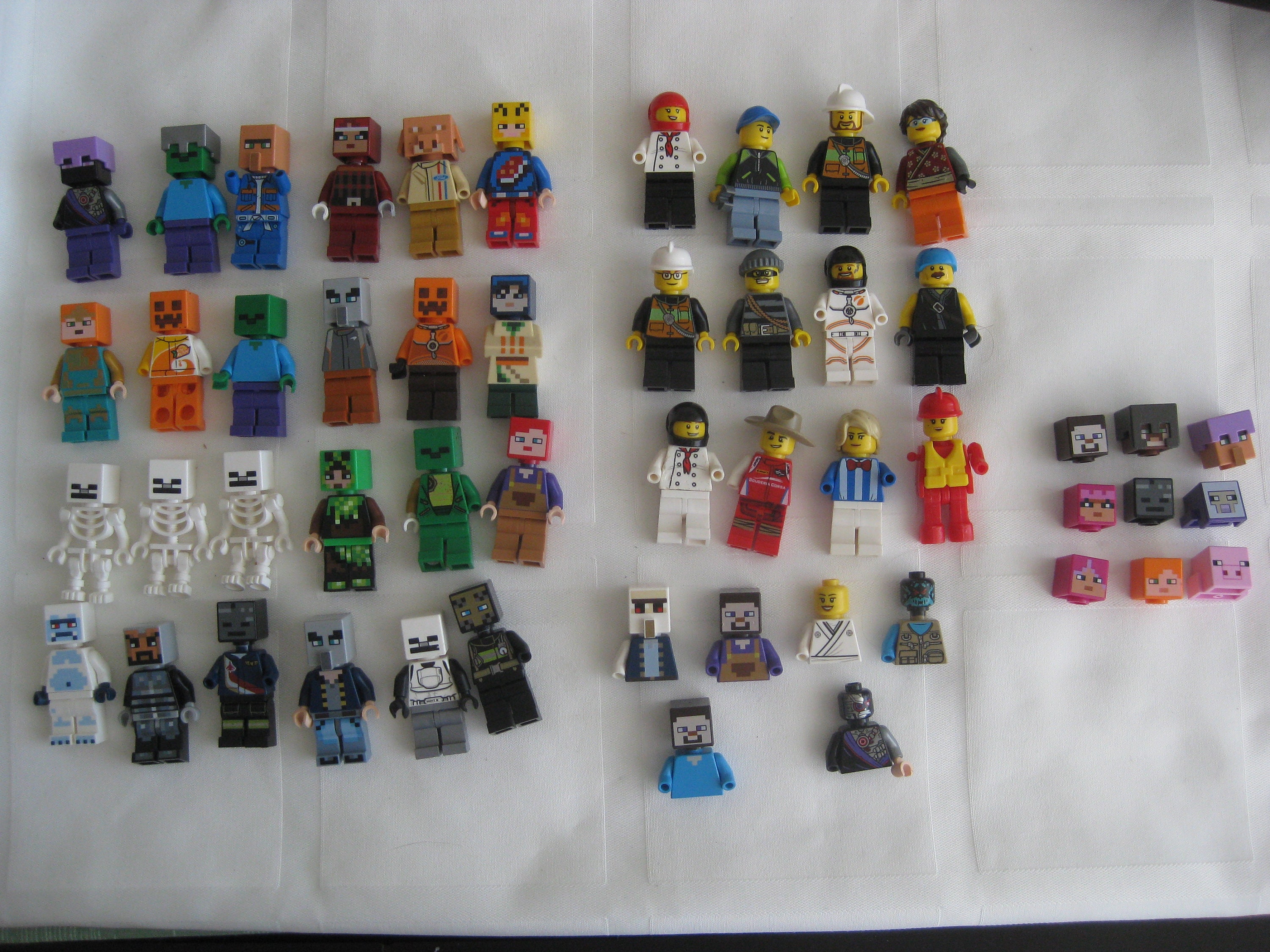 Lego minecraft figures discount