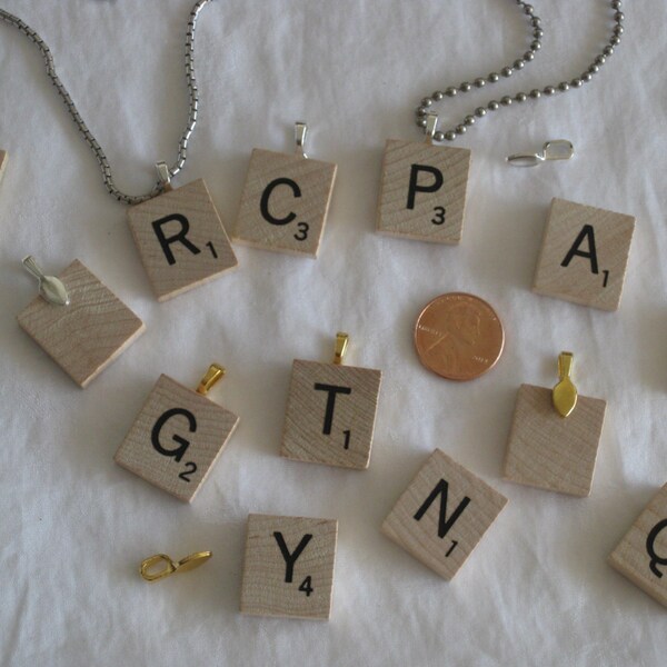 Scrabble Tile Beads Etsy
