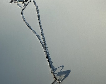 Crystal calcite stone necklace