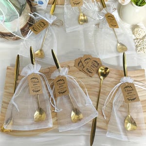 20 Pcs Wedding Gifts,Wedding Party Favors for Guests in Bulk,Custom Tag Spoon Favors, Wedding Favors for Guests,Engagement Spoon,Party Favor