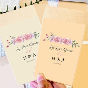 Let Love Grow Wildflower Seed Packets: Wedding Favors