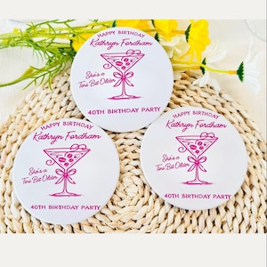 Custom Birthday Coaster, Custom Cocktail Coasters, Wedding Gift Personalized Coasters Set, Custom Cermic Engraved Anniversary Gift for Her