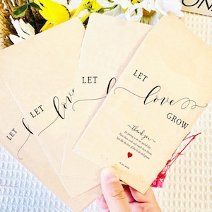 Let Love Grow Seed Packet Favors: Wildflower Wedding, Bridal Shower