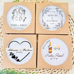 Custom Wedding Coaster, Wedding Coasters, Wedding Favors for Guests, Wedding Gift, Coasters Wedding Shower Favors, Housewarming Gifts