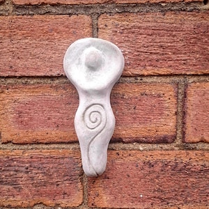 Wiccan Spiral Goddess Garden Wall Plaque. Celtic Wall Decoration