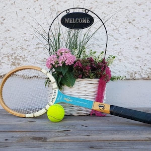 Vintage Spalding Wooden Tennis Racket - Retro Decor or Collectible - 1970s