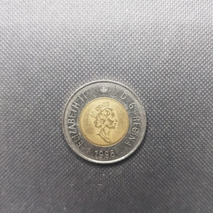 Vintage 1996 Canadian 2 Dollar Toonie Coin