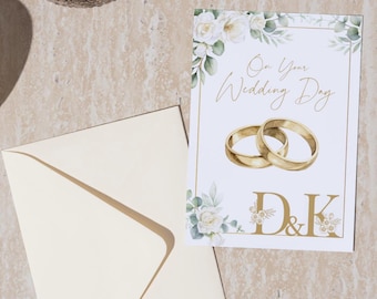 Personalized Wedding Card – 5x7 Cardstock with Envelope