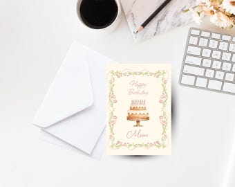 Happy Birthday, Celebrate, Cardstock 5x7 with Envelope