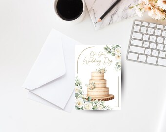 Personalized Wedding Card – 5x7 Cardstock with Envelope