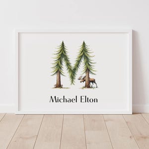 Tree Initial Print and Name