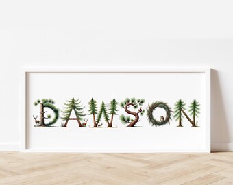 Custom Tree Name Art
