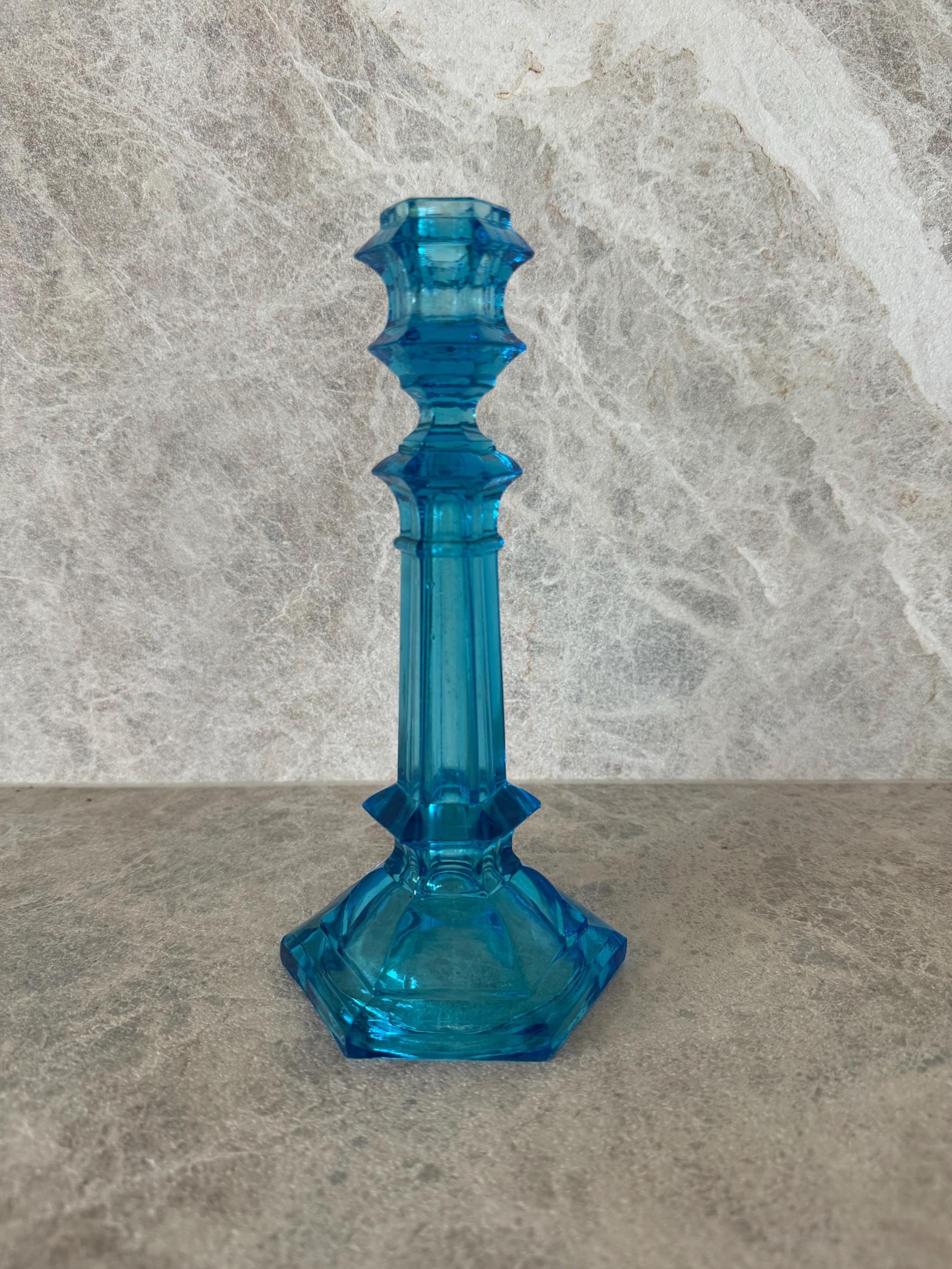 Val Saint Lambert Blue - Etsy
