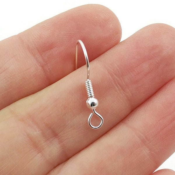 Hypoallergenic nickel free ear wire, Other side loop earring hooks, Earring findings for jewelry making