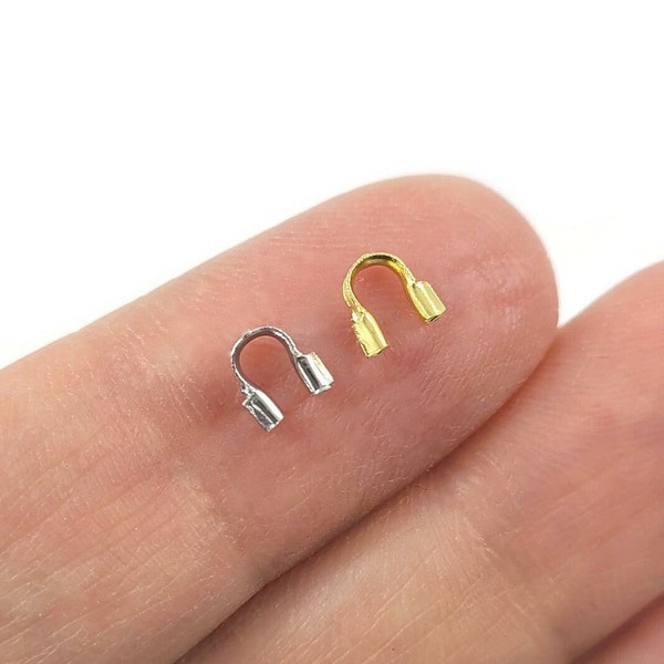Wire Guard Cable Thimble - Nickel, lead, and cadmium free - Jewelry making protector findings - Gold, Silver