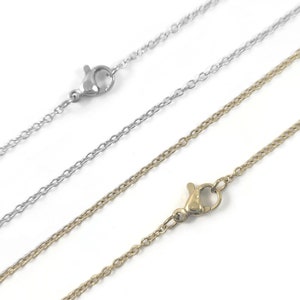 Chaîne pour collier en acier inoxydable