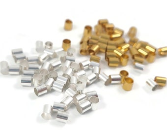 3mm crimp tube beads - Nickel, lead, and cadmium free - Hypoallergenic jewelry making findings