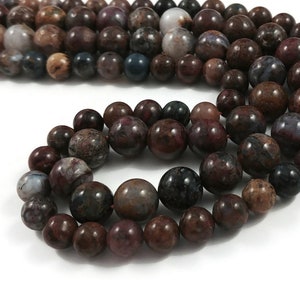 Natural pietersite beads, 6mm or 8mm round, Gemstone beads for jewelry making