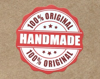 50 Stickers - Handmade 100% original - Packaging stickers