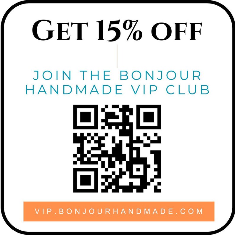 a coup for a handmade gift card with a qr code