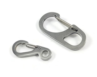 Carabiner clip, Waterproof stainless steel clasp, Bag charm, key chain-making findings