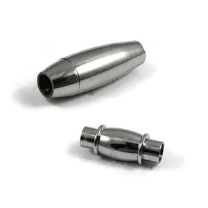 Stainless steel magnetic clasps, Fits 3mm, Jewelry making cord ends, Bracelet and necklace findings