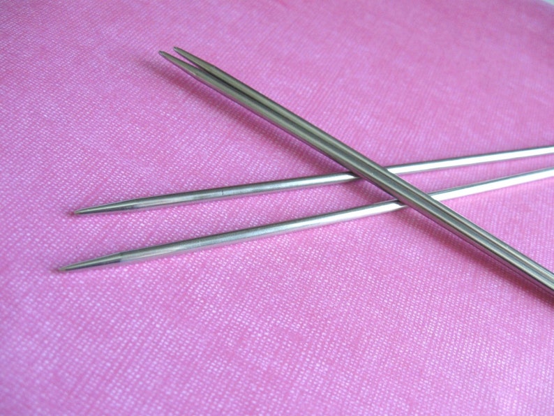 Stainless Steel Double Pointed Knitting Needles 2.75mm 3mm or Etsy Canada
