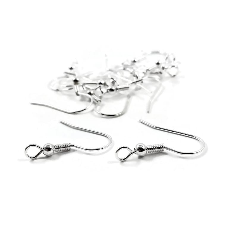 Hypoallergenic Nickel Free Earring Hooks Grade A Silver Etsy