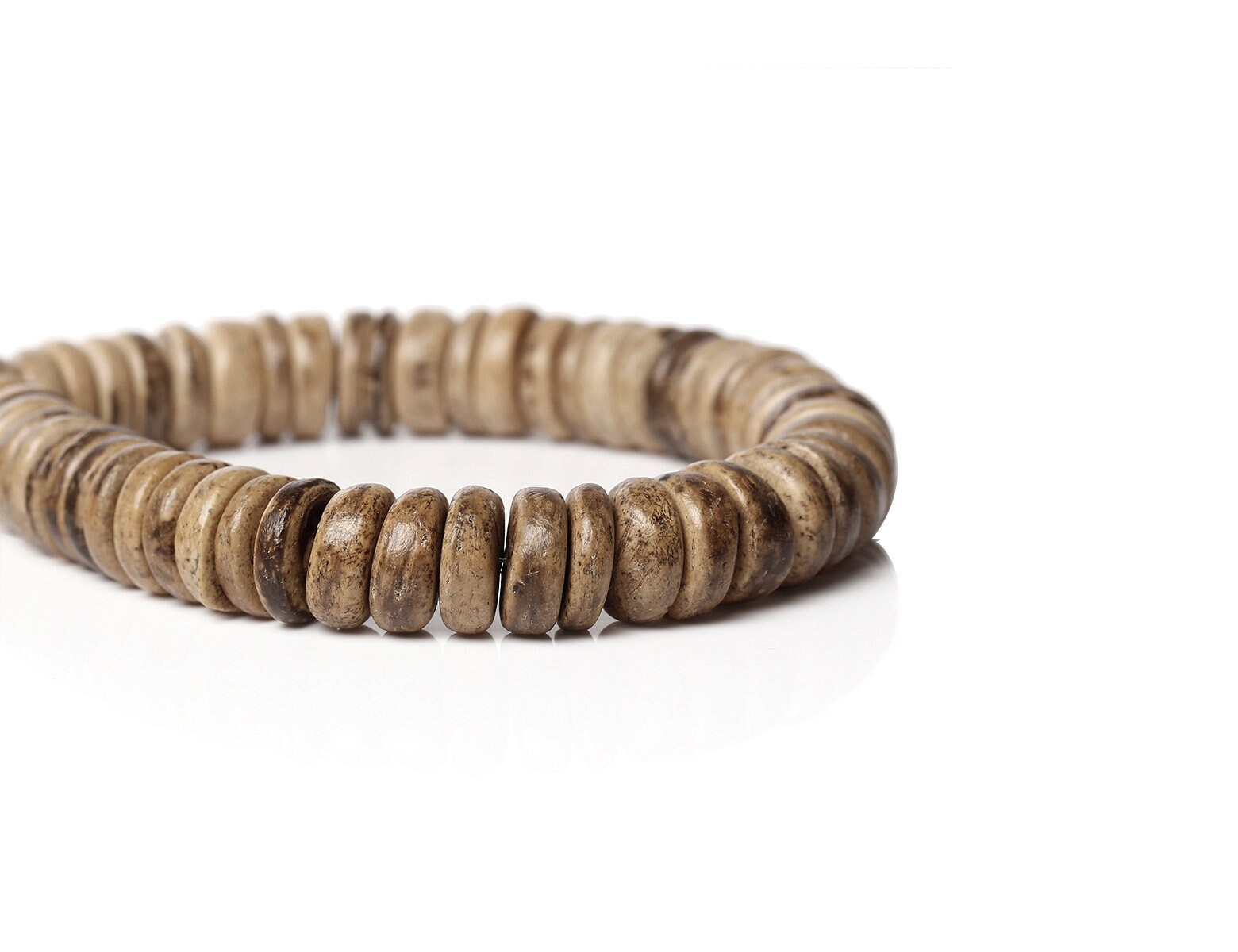 Eco Friendly Donuts Rondelle Disk Beads 12mm 50 Wood CocoNut Shell Beads