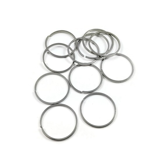 20mm Silver Jump Rings, 10pcs Stainless Steel Open Ring, 18 Gauge