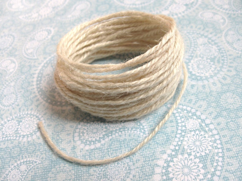 Natural Thick Jute Twine 5m Two Colors Available Etsy Canada