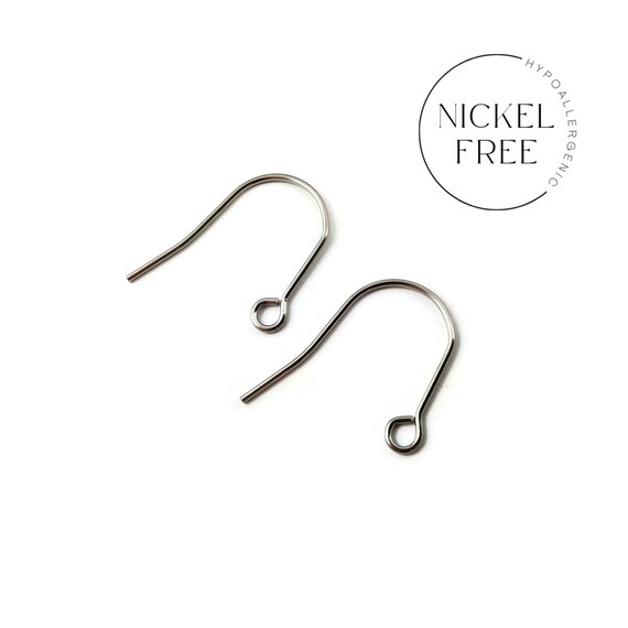Nickel Free Stainless Steel Ear Wire Minimalist Earring Hooks 50