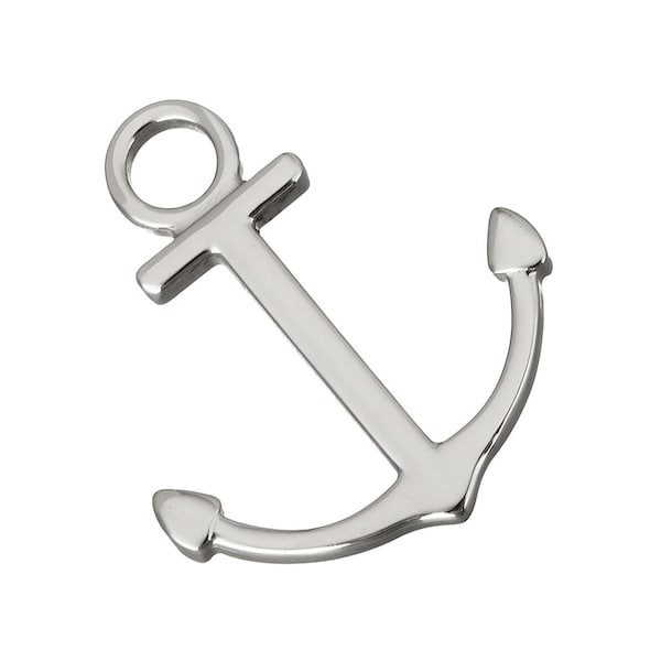 Anchor nautical pendant, Stainless steel DIY necklace pendant, Big charm for jewelry making