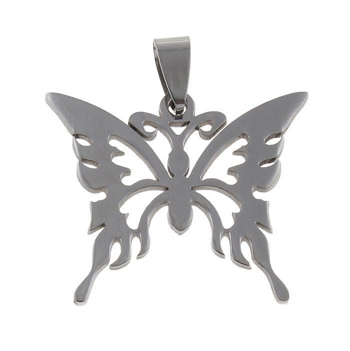 Butterfly Stainless Steel Pendant 