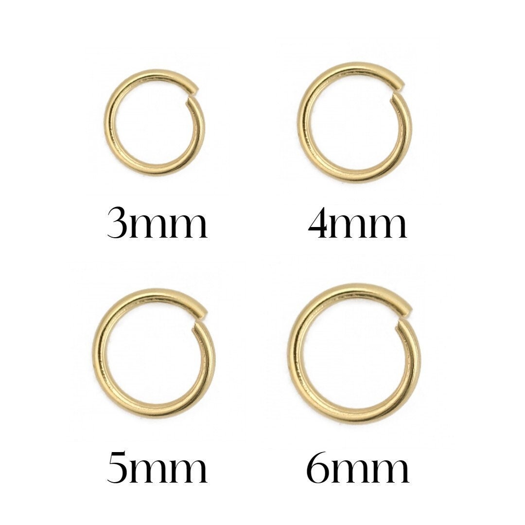 Stainless Steel Jump Rings, 3mm 4mm 5mm 6mm Opened Jumprings, Bulk ...