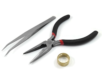 Jewelry making kit for beginners - Pliers, tweezers, and jump ring opener closer tool