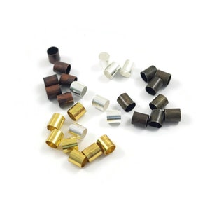 3mm crimp tube beads Nickel, lead, and cadmium free Hypoallergenic jewelry making findings image 3