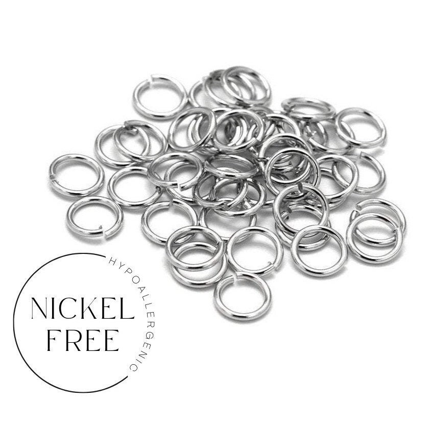 Jump Rings Sterling Silver Solder Filled 5mm (50pc) - Metal Clay