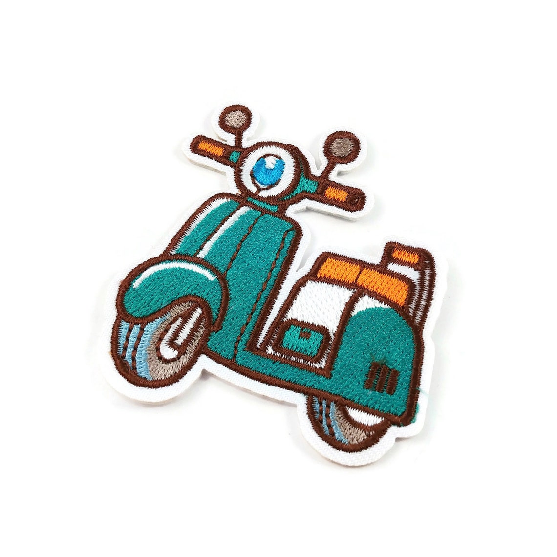 Scooter iron on patches embroidered patch sew on patch Etsy