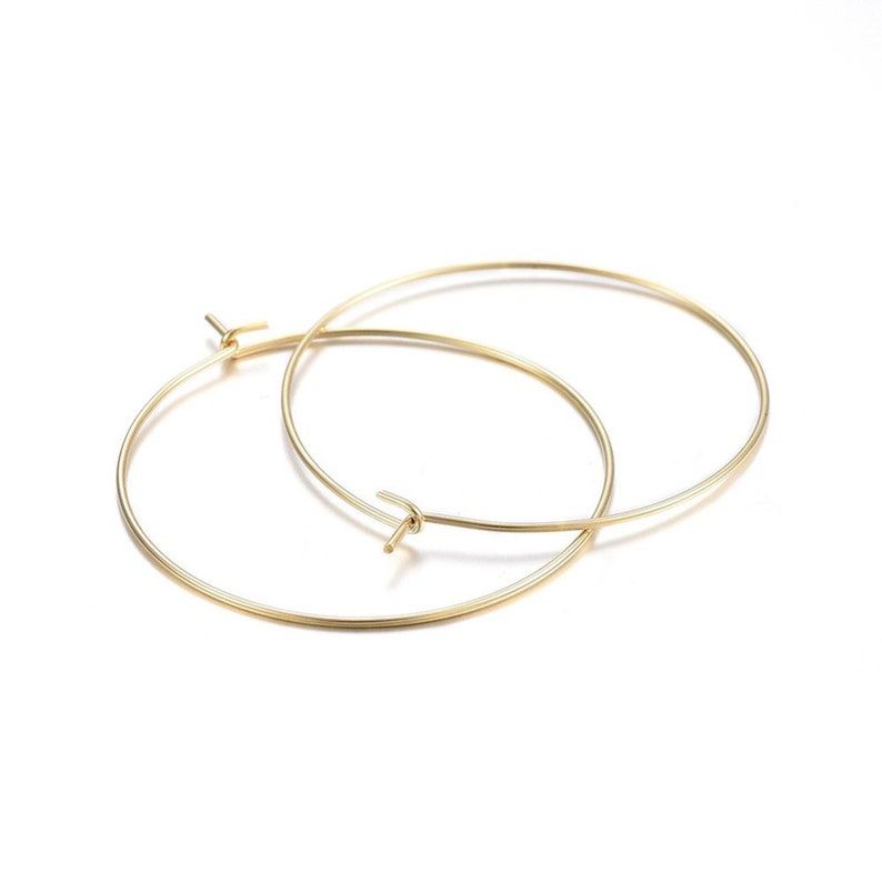 Gold Stainless Steel Hoops 10pcs 5 Pairs 3 Size Available Etsy