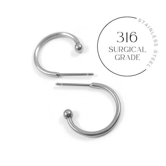 316l Surgical Stainless Steel Starter Earrings Surgical Stainless