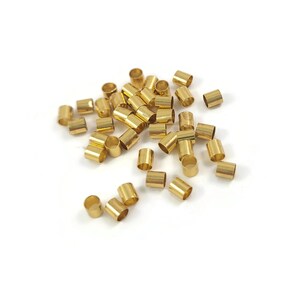 3mm crimp tube beads Nickel, lead, and cadmium free Hypoallergenic jewelry making findings image 6