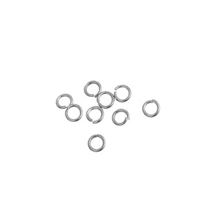 Hypoallergenic Silver JumpRings 3mm 500pcs Stainless Steel Opened Jump Rings image 3