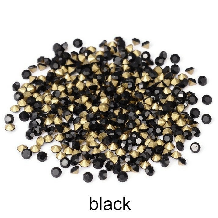Cheriswelry 1782pcs Glass Rhinestone Cabochons - Crystal AB, Pointed Back, 2-4mm, 4 Styles For DIY Jewelry Making - View #10