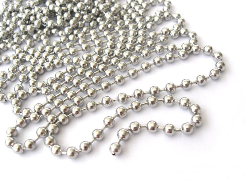 Big Stainless Steel Ball Chain 4mm 10 Feet Etsy Canada