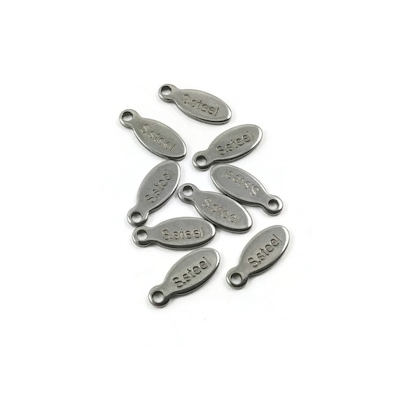 Stainless steel jewelry best sale tags