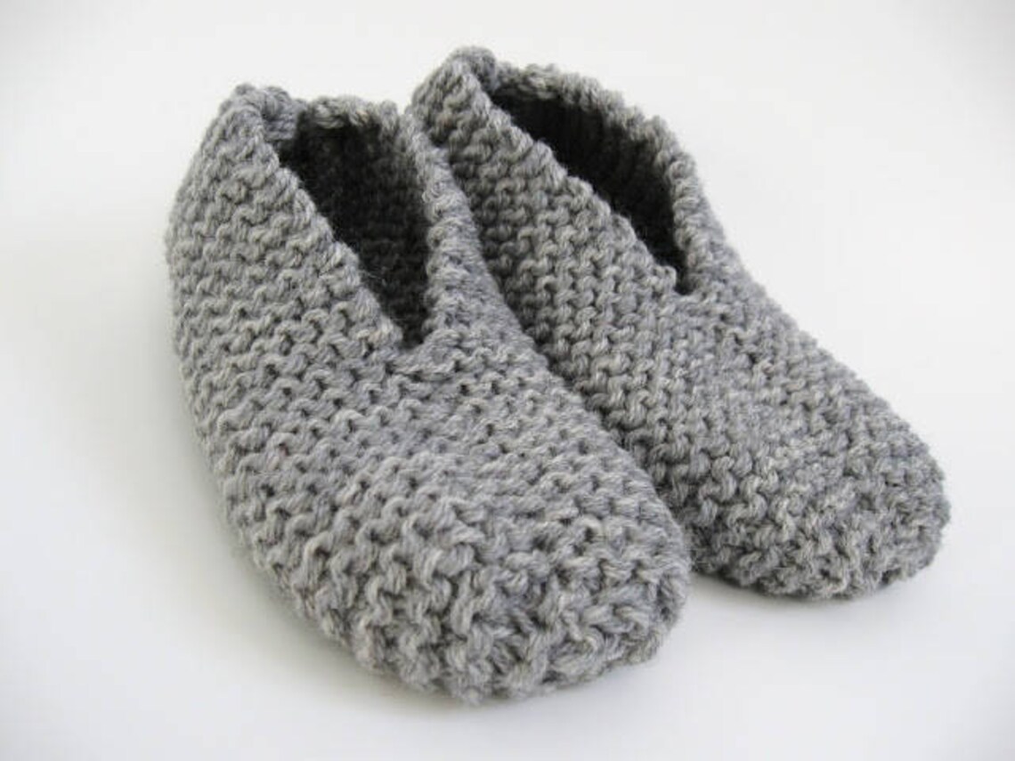 Knitting Kit Easy Slippers Etsy